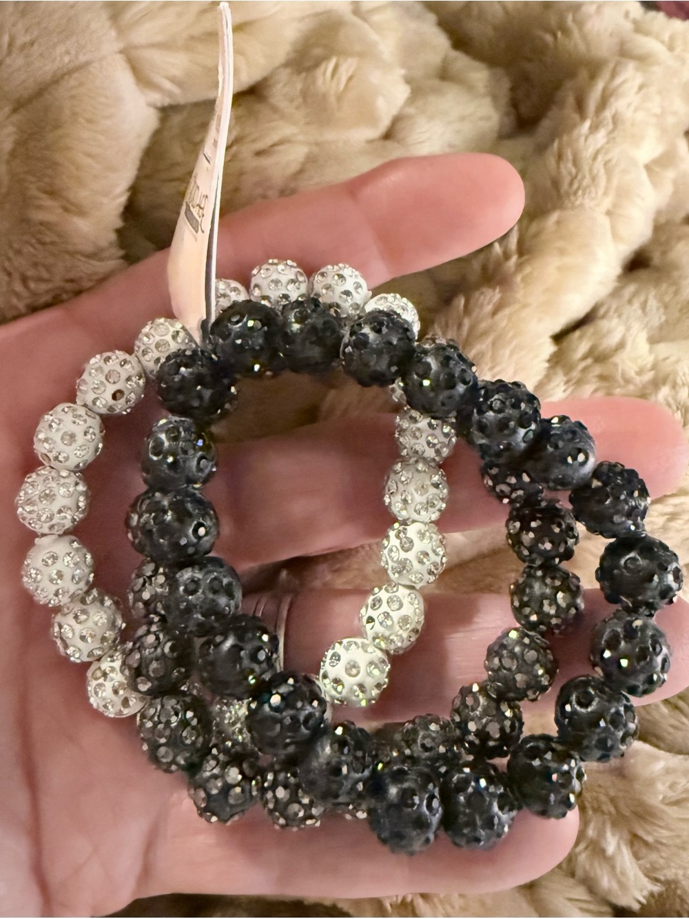 Gilded Age Timeline Sparkly Stretch Bracelet Set of Three